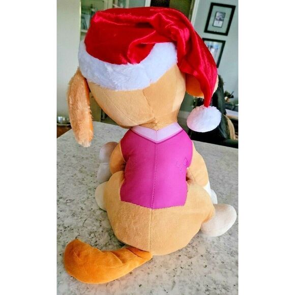 Nickelodeon Paw Patrol Skye Plush 22 Inch Large In Great Shape Christmas Theme - Picture 4 of 9
